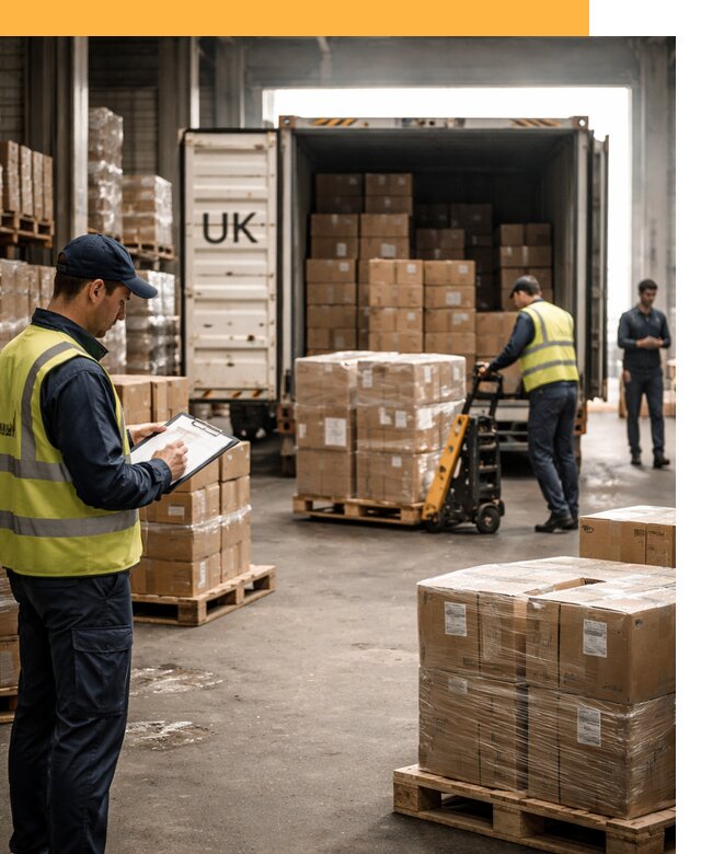 Доставка грузов из Великобритании с таможенным оформлением от 12993