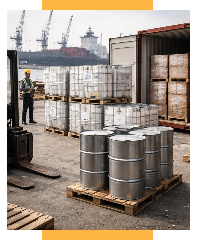 Доставка химического сырья из Индии от 259850 р. | СетСервис-Глн