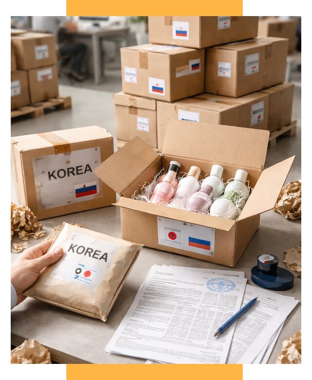 Доставка косметики из Кореи от 8835 р. под ключ | СетСервис-Глн