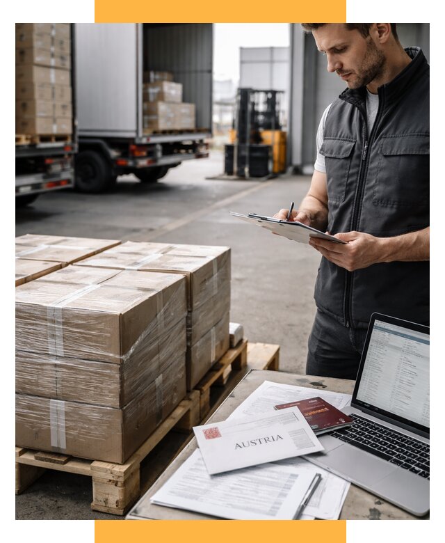 Доставка в Австрию от 67561 р. Логистика и экспорт СетСервис-Глн