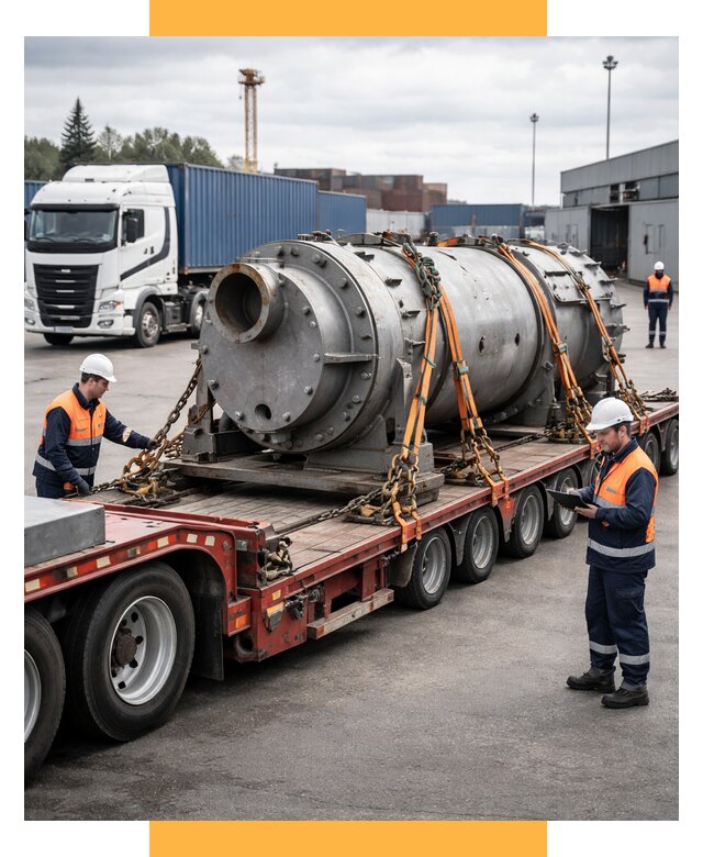 Перевозка тяжеловесных грузов под ключ от 155910 р. | СетСервис-Глн